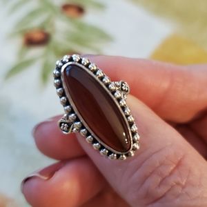 NEW 925 Carnelian Ring